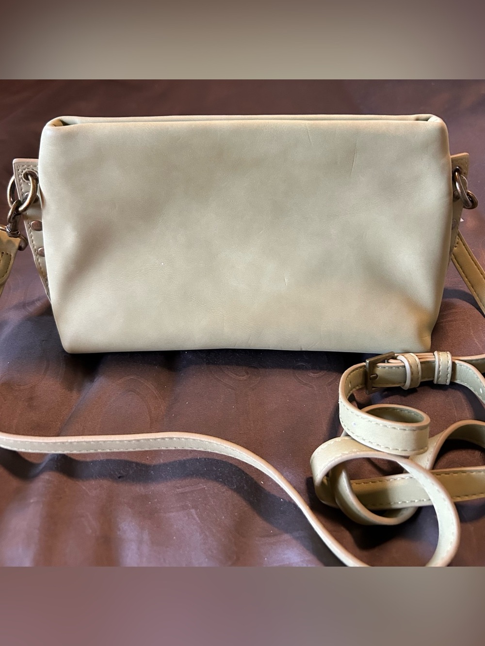 Olive green Crossbody Bag - Sleek Everyday Shoulder Purse